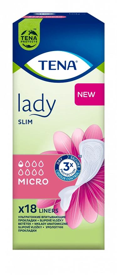 ТЕНА Lady Slim Micro <br>Ультратонкие урологические прокладки